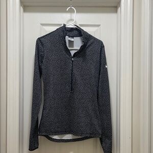 Nike Pro women Black and White Polka Dot Shirt